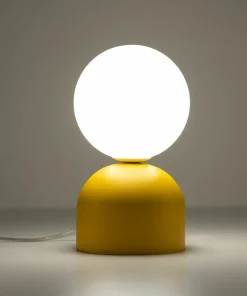 Żółta, dekoracyjna lampka na szafkę nocną TK 16040 MIKI YELLOW | Kaja*Sklep Kaja Cheap