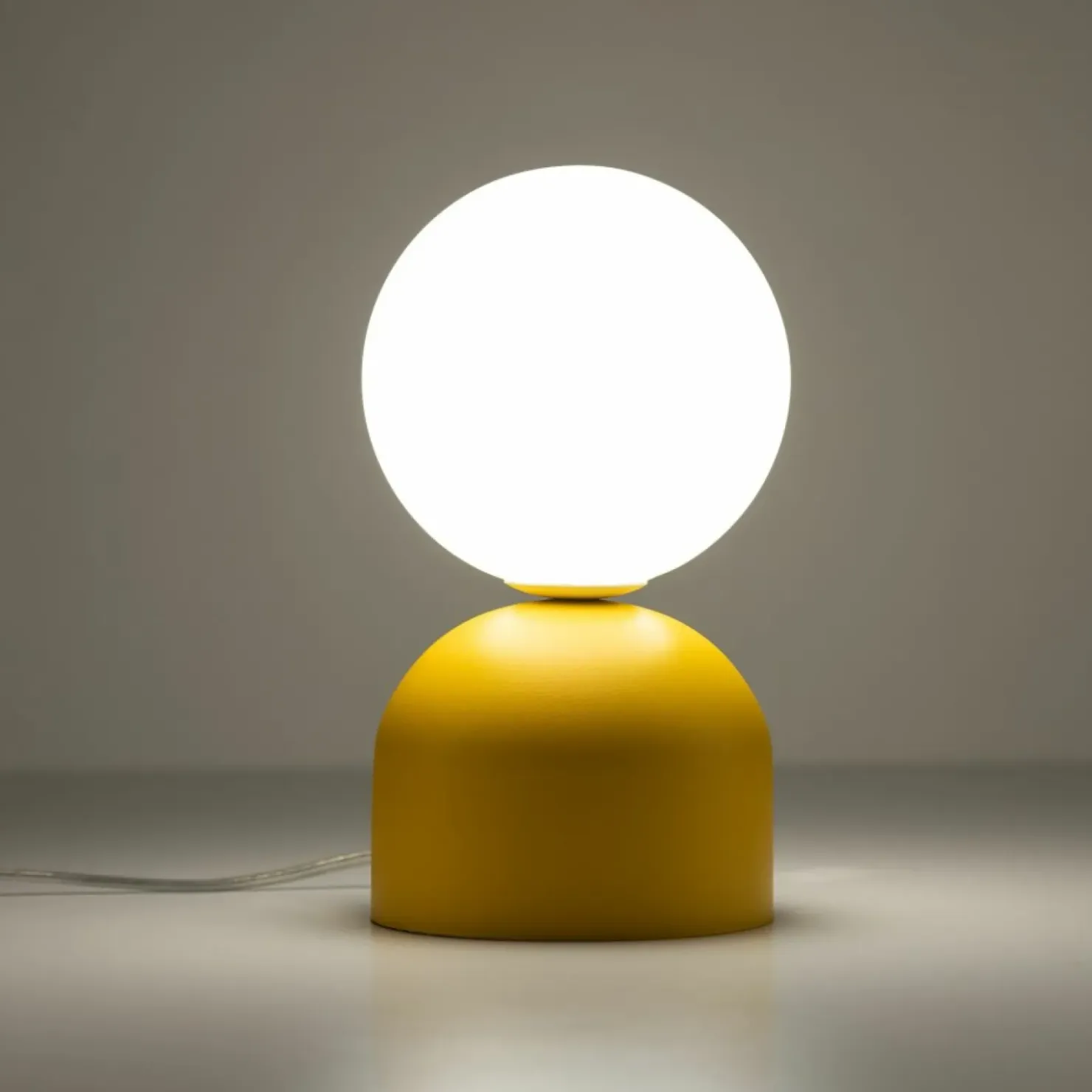 Żółta, dekoracyjna lampka na szafkę nocną TK 16040 MIKI YELLOW | Kaja*Sklep Kaja Cheap