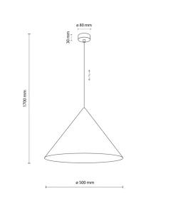 Store Sklep Kaja Żółta, stożkowa lampa wisząca TK 10090 CONO YELLOW | Kaja Oświetlenie