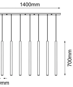 Best Sale Sklep Kaja Techniczna lampa wisząca ze złotymi zwisami ANT 8890 AKADI | Kaja