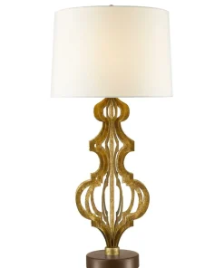 Tradycyjna lampa stołowa, złota GN-OCTAVIA-TL-GD z serii OCTAVIA*Sklep Kaja Flash Sale