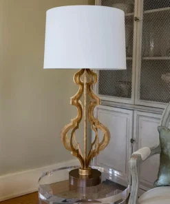Tradycyjna lampa stołowa, złota GN-OCTAVIA-TL-GD z serii OCTAVIA*Sklep Kaja Flash Sale