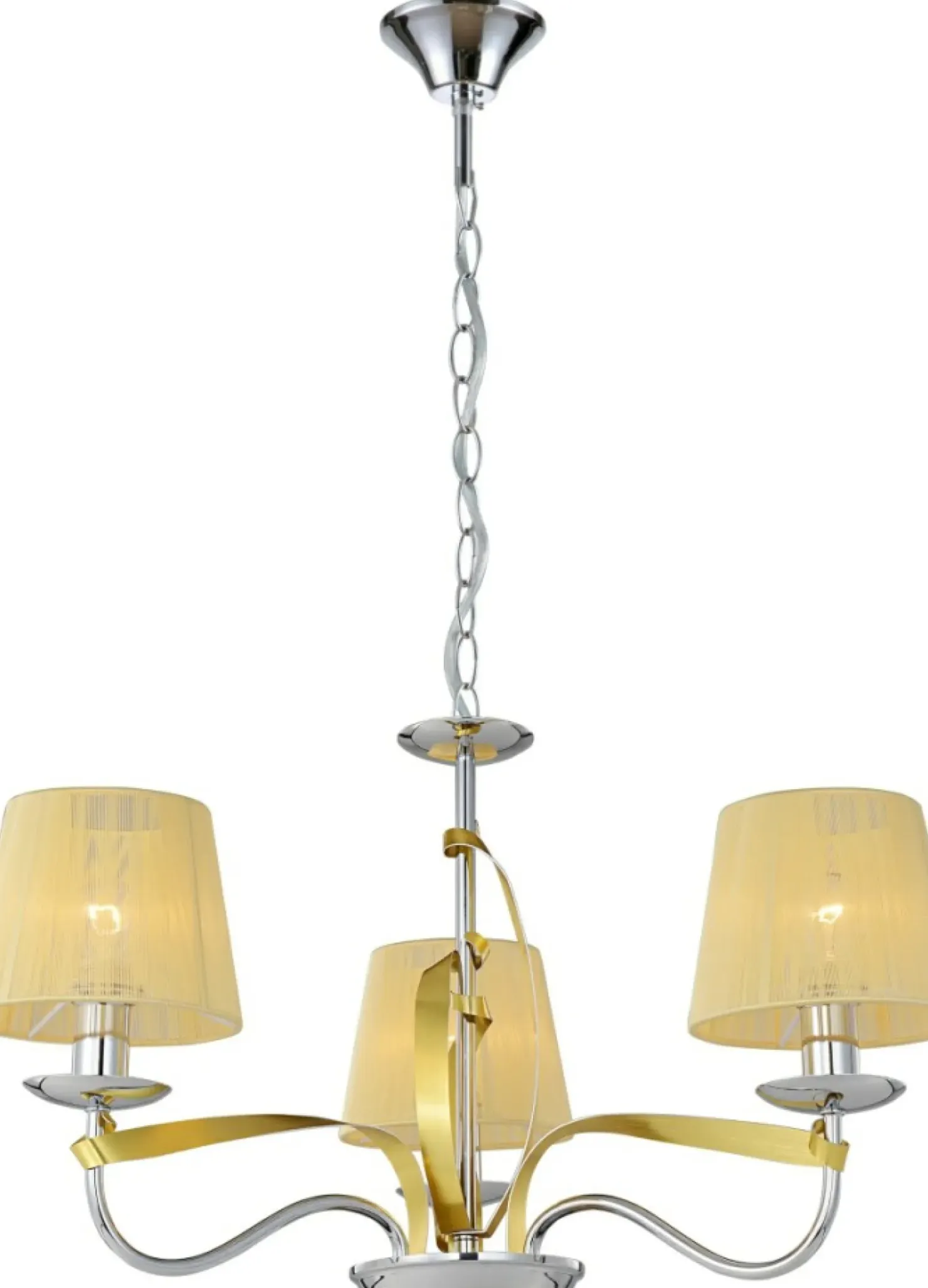 Trójramienna, chromowana lampa wisząca 33-55057 DIVA | Kaja*Sklep Kaja Best Sale
