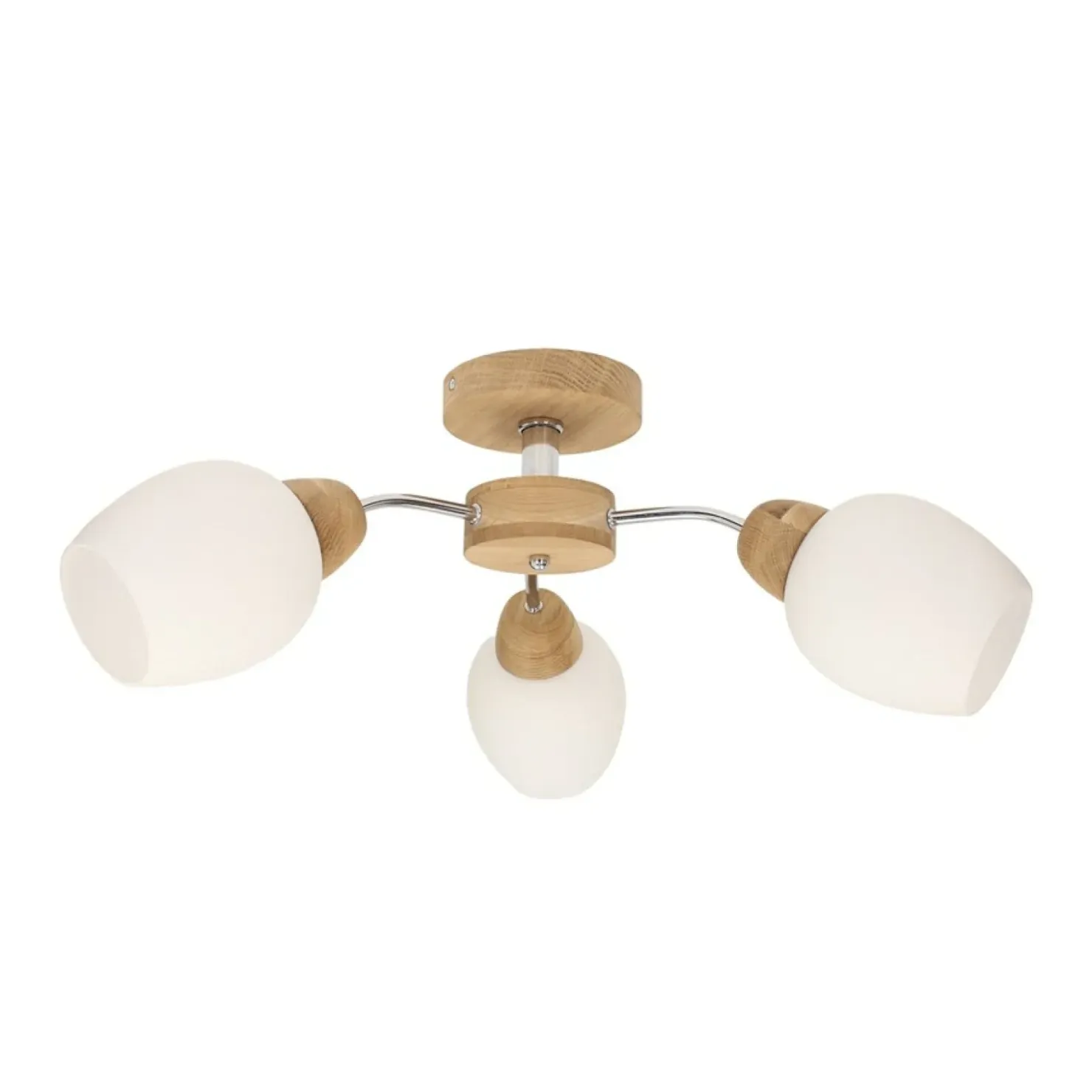 Trójramienna, drewniana lampa do sypialni 8320374 PARMA WOOD | Kaja*Sklep Kaja Store
