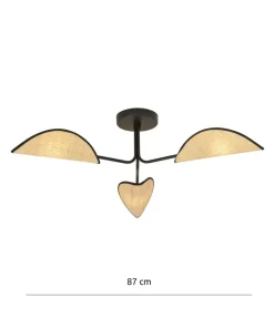 Clearance Sklep Kaja Trójramienna lampa do sypialni w stylu boho 1172/3 GOMEZ | Kaja