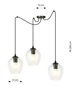 Sale Sklep Kaja Trójramienna lampa wisząca pająk do podwieszania 756/3 LEVEL | Kaja