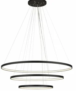 Discount Sklep Kaja Trzy czarne obręcze LED ⌀117cm 3000K ANT 5430 z serii AGA