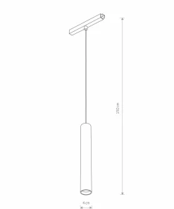 Tuba wisząca do szyny magnetycznej 1F 10652 LVM ROLLER LED | Kaja*Sklep Kaja Sale