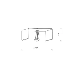 Uchwyt montażowy do szyny podtynkowej 8306 CTLS RECESSED FIXING | Kaja*Sklep Kaja Best Sale