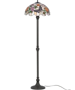 Unikalna lampa podłogowa, dekoracyjny witraż K-F16835 z serii ROSE*Sklep Kaja Sale
