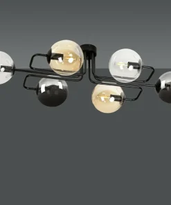 Outlet Sklep Kaja Unikalna lampa sufitowa z kolorowymi kloszami 834/6A1 | Kaja