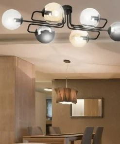 Outlet Sklep Kaja Unikalna lampa sufitowa z kolorowymi kloszami 834/6A1 | Kaja