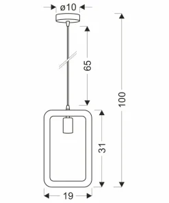 Store Sklep Kaja Unikalna lampa wisząca, regulowana wysokość 31-28761 z serii OSTOR | Kaja Oświet
