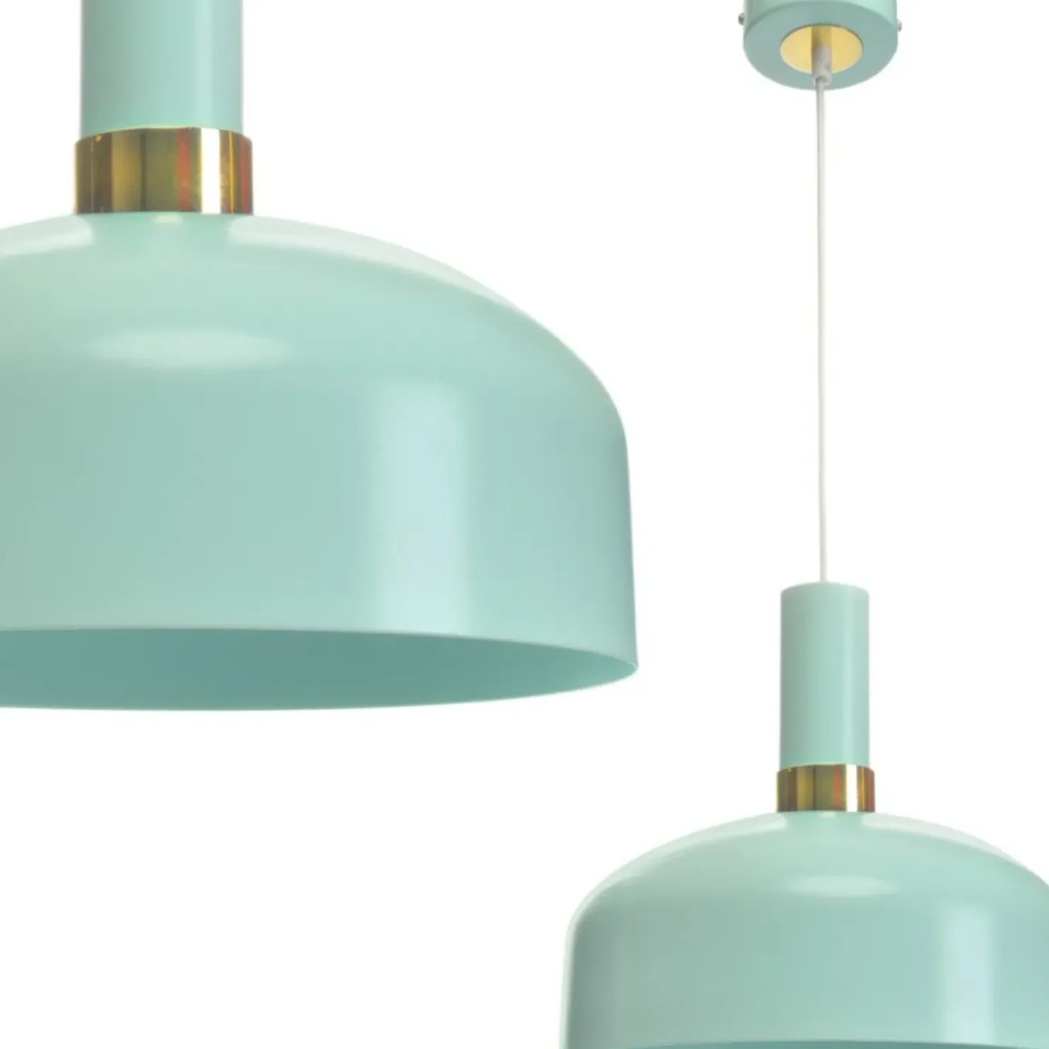 New Sklep Kaja Unikalna lampa wisząca w kolorze miętowym MLP6200 z serii MALMO | Kaja Oświetlen