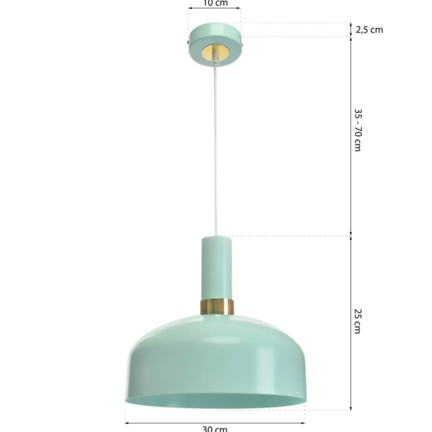 New Sklep Kaja Unikalna lampa wisząca w kolorze miętowym MLP6200 z serii MALMO | Kaja Oświetlen