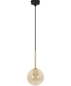 Best Sale Sklep Kaja Unikalna lampa wisząca z kloszem w kolorze miodu K-5560 z serii GALAXY