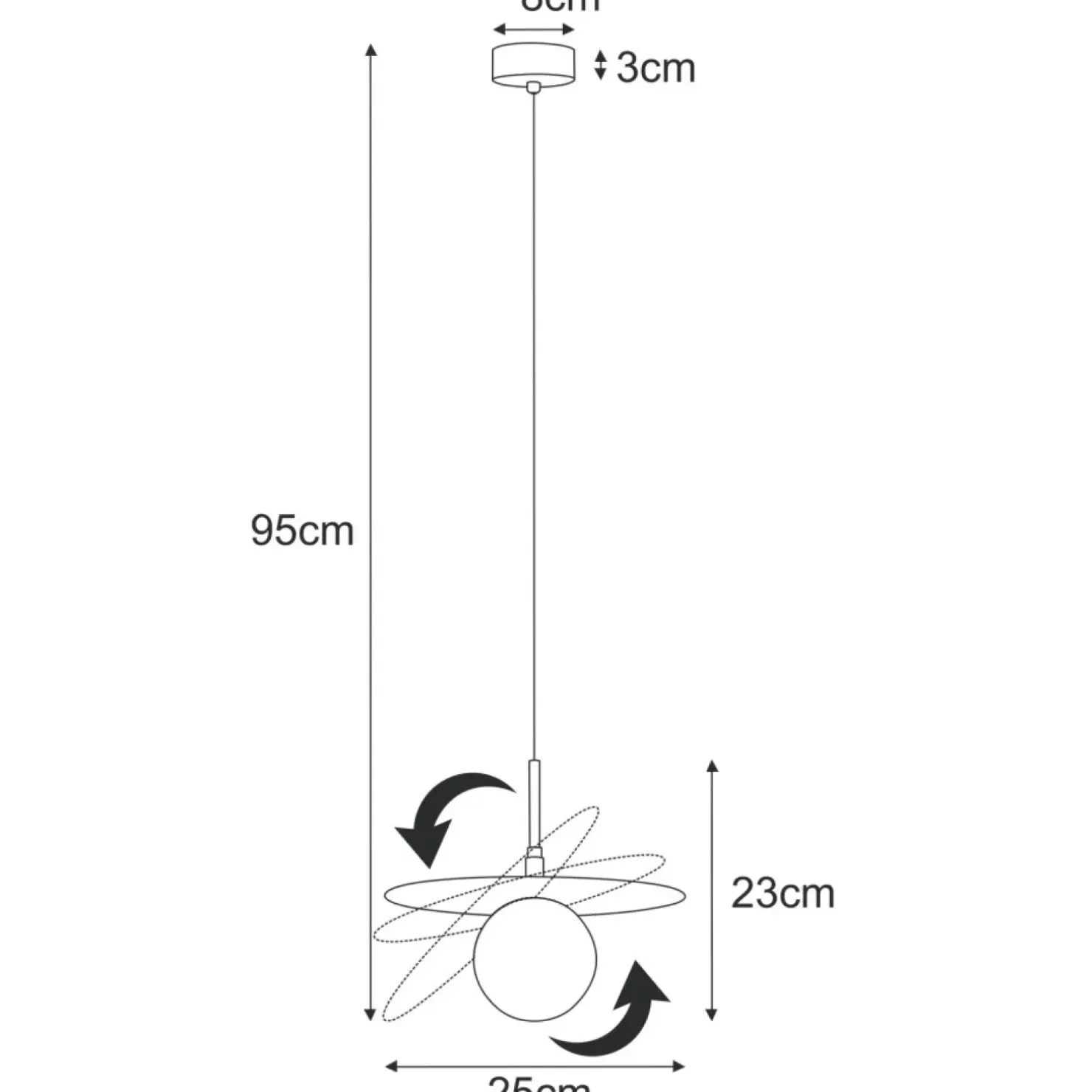 Shop Sklep Kaja Unikalna lampa wisząca z ruchomą przysłoną K-5381 z serii FERMI