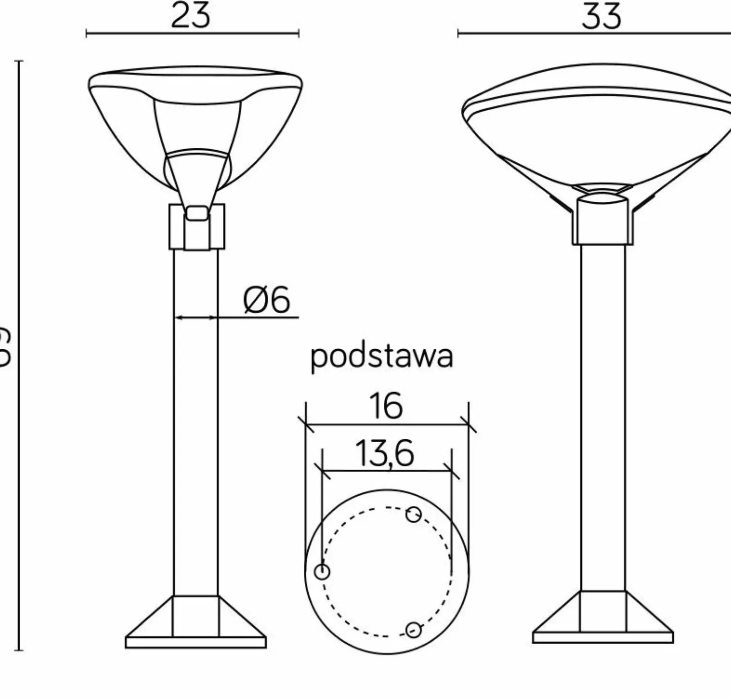 Unikalna lampa zewnętrzna, ogrodowa, na E27 TEO 3 z serii TEO | Kaja Oświetlenie*Sklep Kaja Online