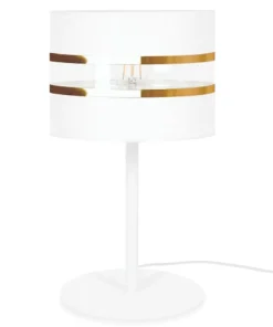 Unikalna lampka stołowa ze złotymi paskami K-5216 z serii VICTORIA*Sklep Kaja Cheap