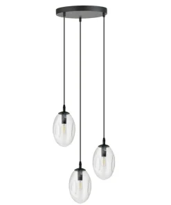 Hot Sklep Kaja Uniwersalna lampa z przezroczystymi kloszami 1265/3PREM z serii ASTRAL