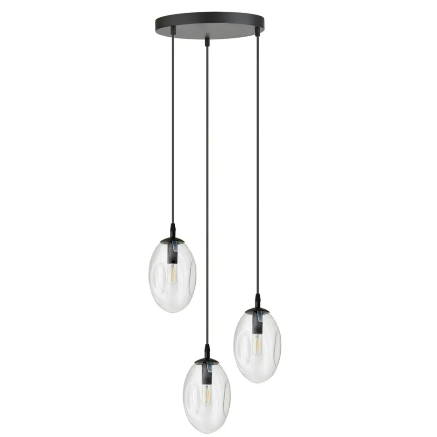 Hot Sklep Kaja Uniwersalna lampa z przezroczystymi kloszami 1265/3PREM z serii ASTRAL