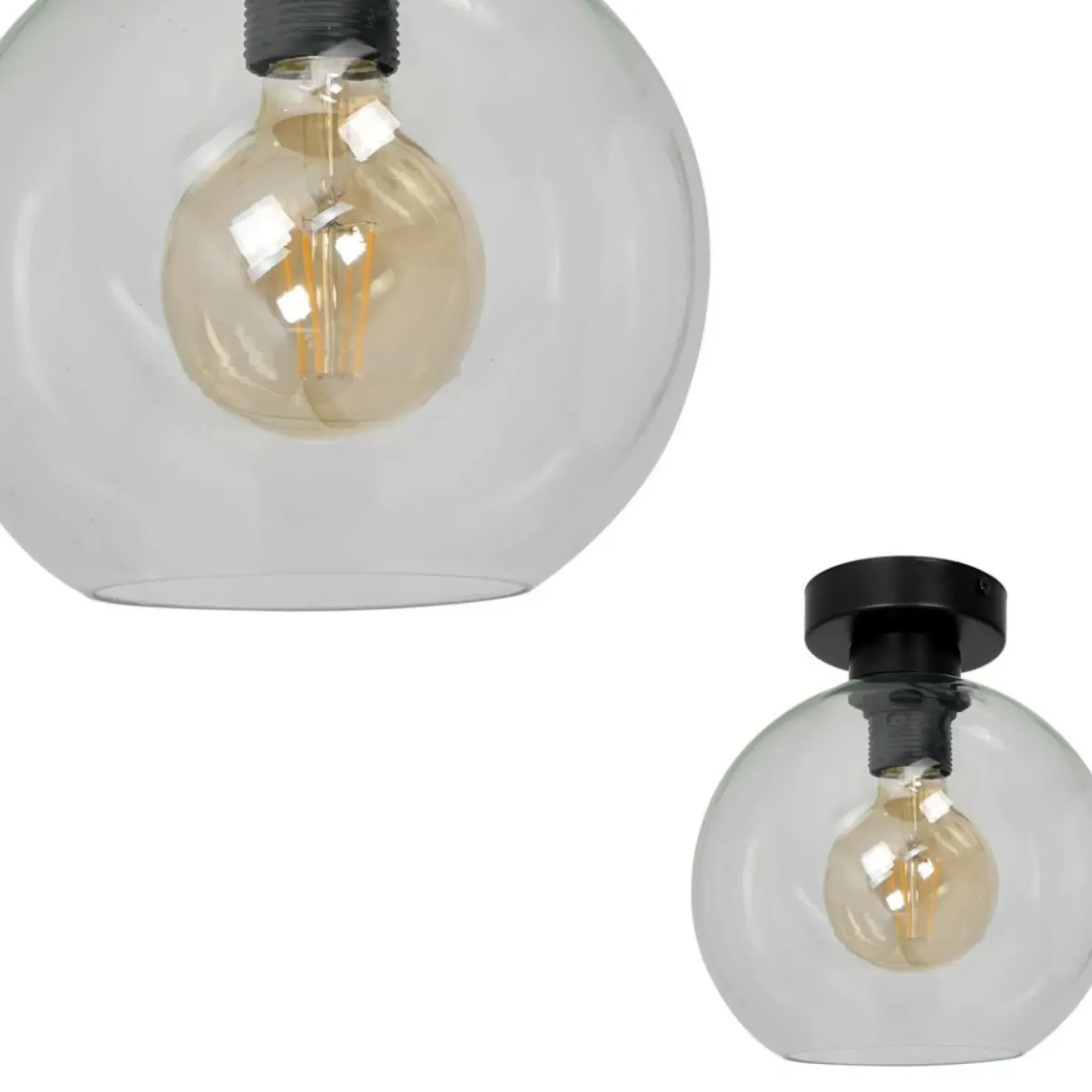 Uniwersalna, pojedyncza lampa sufitowa kula MLP6573 SOFIA | Kaja*Sklep Kaja Fashion