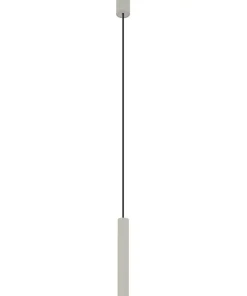 Store Sklep Kaja Uniwersalna, punktowa lampa wisząca, tuba 30cm 10902 FOURTY | Kaja szary