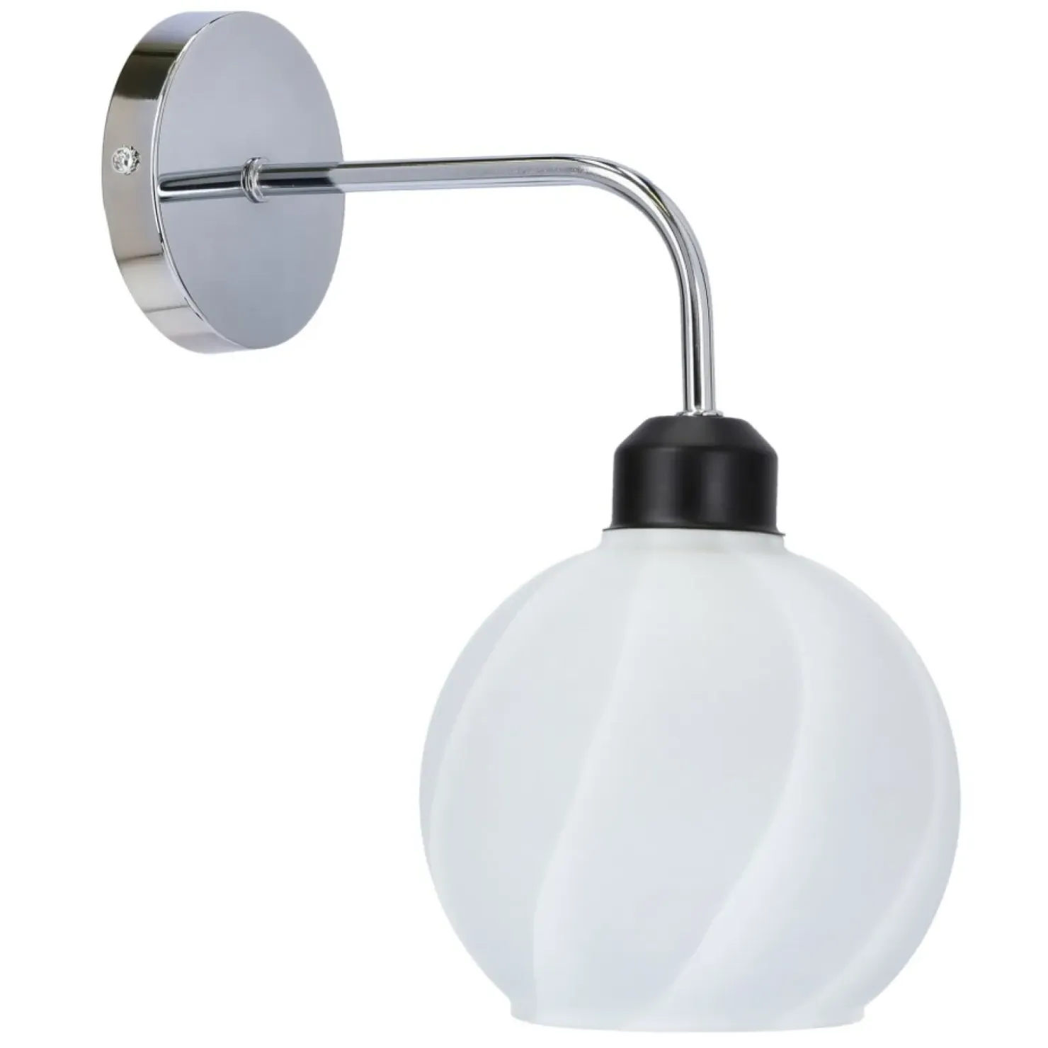 Uniwersalna, srebrna lampa ścienna 21-23827 LARIX | Kaja Oświetlenie*Sklep Kaja Store