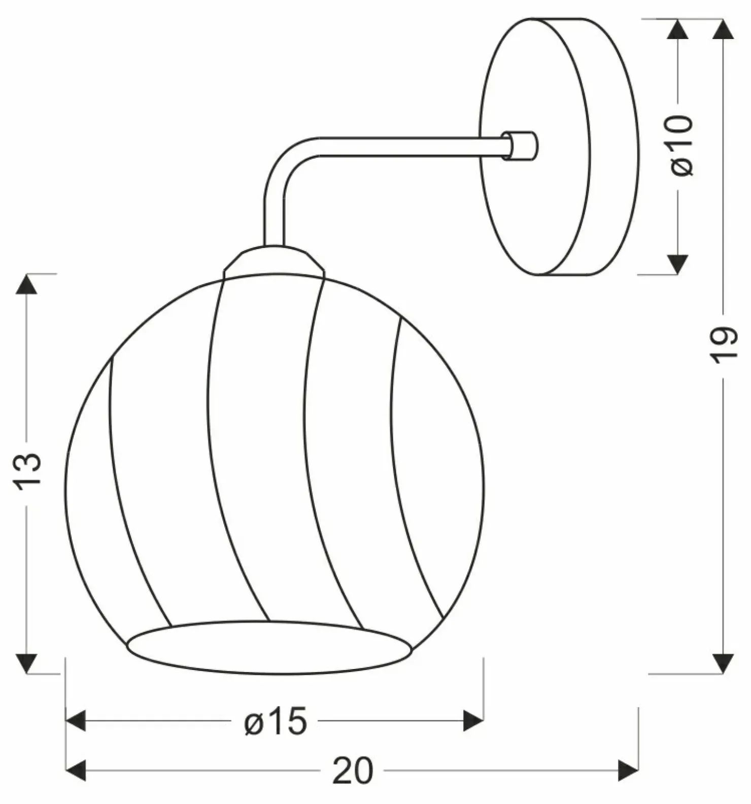 Uniwersalna, srebrna lampa ścienna 21-23827 LARIX | Kaja Oświetlenie*Sklep Kaja Store