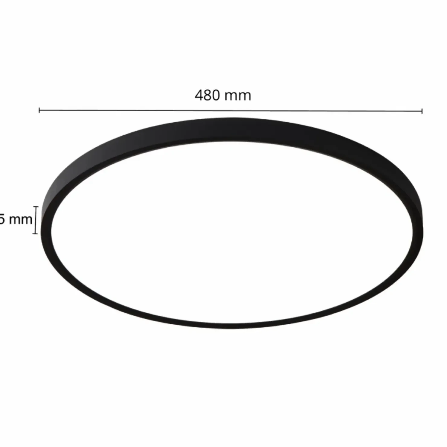 Uniwersalny plafon LED ⌀48cm LP-2505/1C-48 BK CALIFORNIA | Kaja*Sklep Kaja Flash Sale
