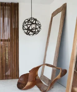 Hot Sklep Kaja Vintage lampa wisząca, ze szkłem HK-CARSON-5P z serii CARSON vintageżelazo