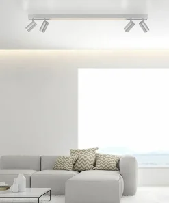 Clearance Sklep Kaja Świecąca listwa LED z reflektorami na pilot 6121-95 z serii PURE-LINES szary