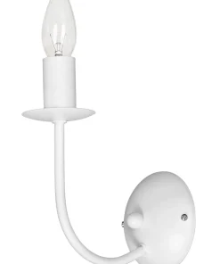 Świecznikowa, biała lampa ścienna do sypialni LX 5130 GLOBE | Kaja*Sklep Kaja Sale