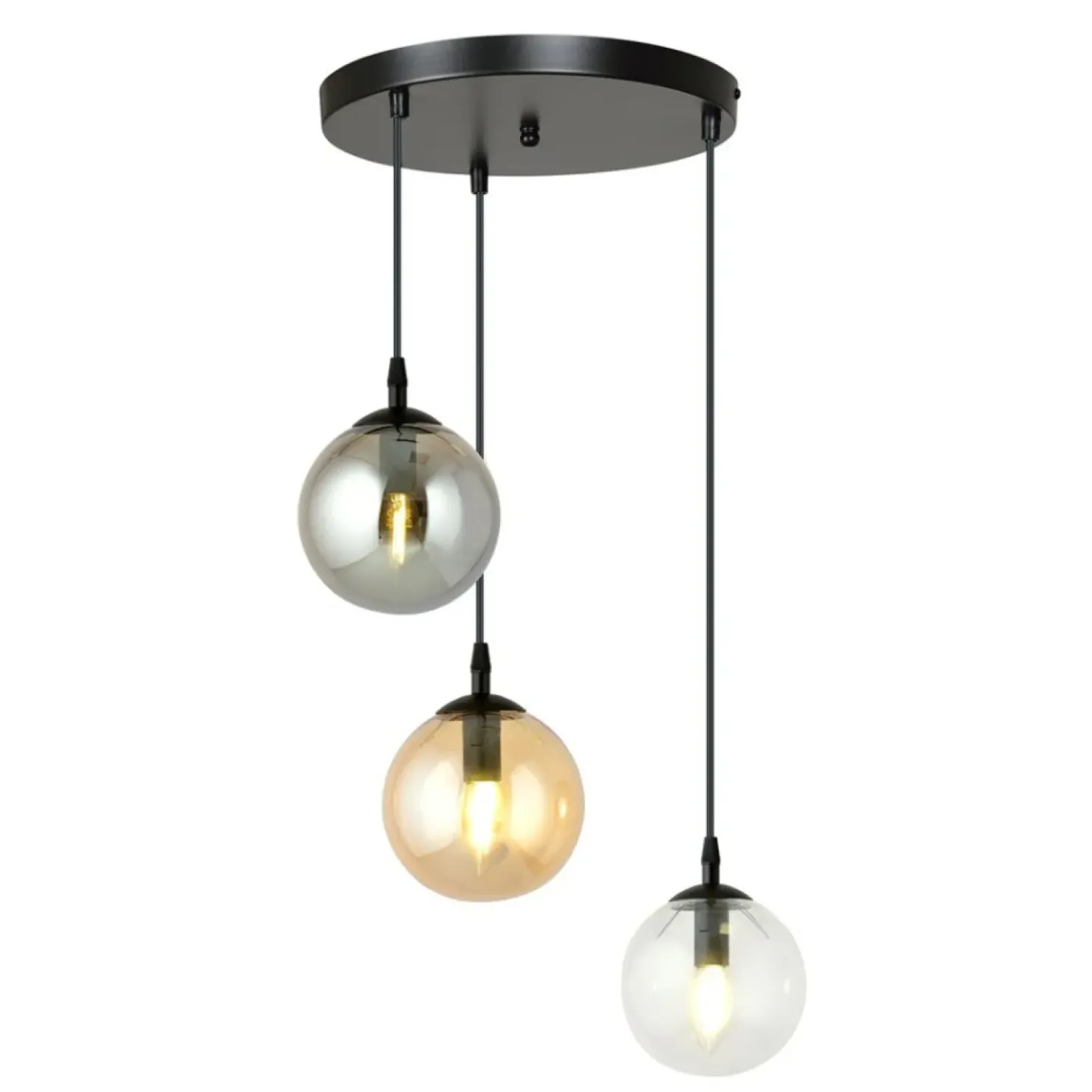 Discount Sklep Kaja Wielokolorowa lampa wisząca z kulami 714/3PREM | Kaja Oświetlenie
