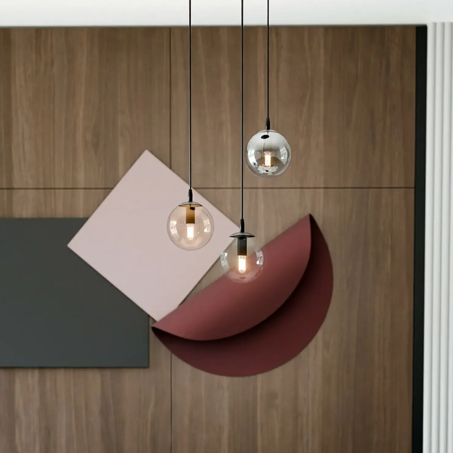 Discount Sklep Kaja Wielokolorowa lampa wisząca z kulami 714/3PREM | Kaja Oświetlenie