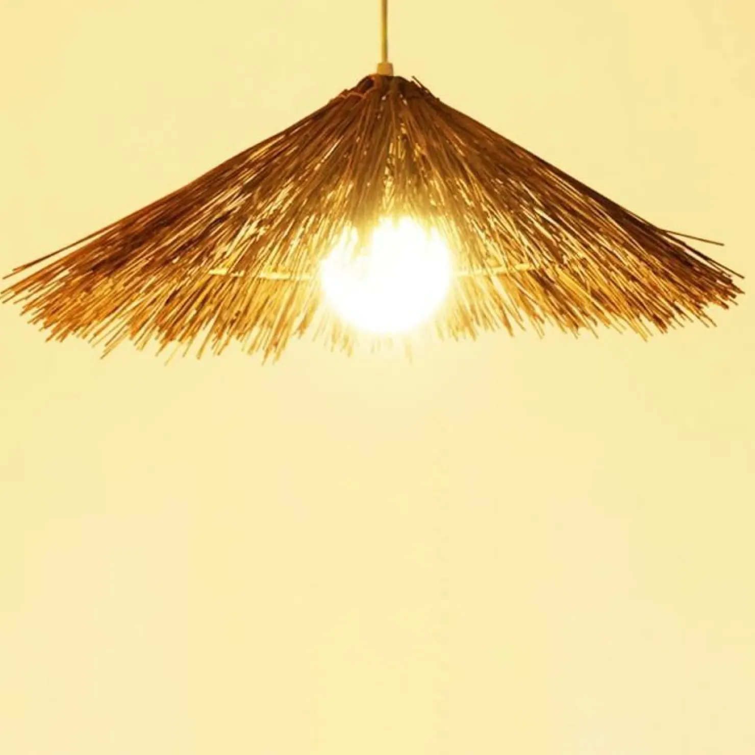 Flash Sale Sklep Kaja Wiklinowa lampa wisząca do sypialni ABR-NLW37-BH-E27 BOHO | Kaja brązowy