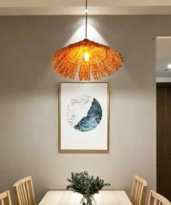 Flash Sale Sklep Kaja Wiklinowa lampa wisząca do sypialni ABR-NLW37-BH-E27 BOHO | Kaja brązowy