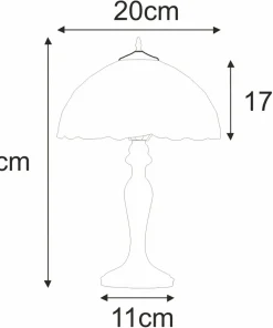 Witrażowa, elegancka lampka stołowa K-G082166 PAPI | Kaja Oświetlenie*Sklep Kaja Cheap