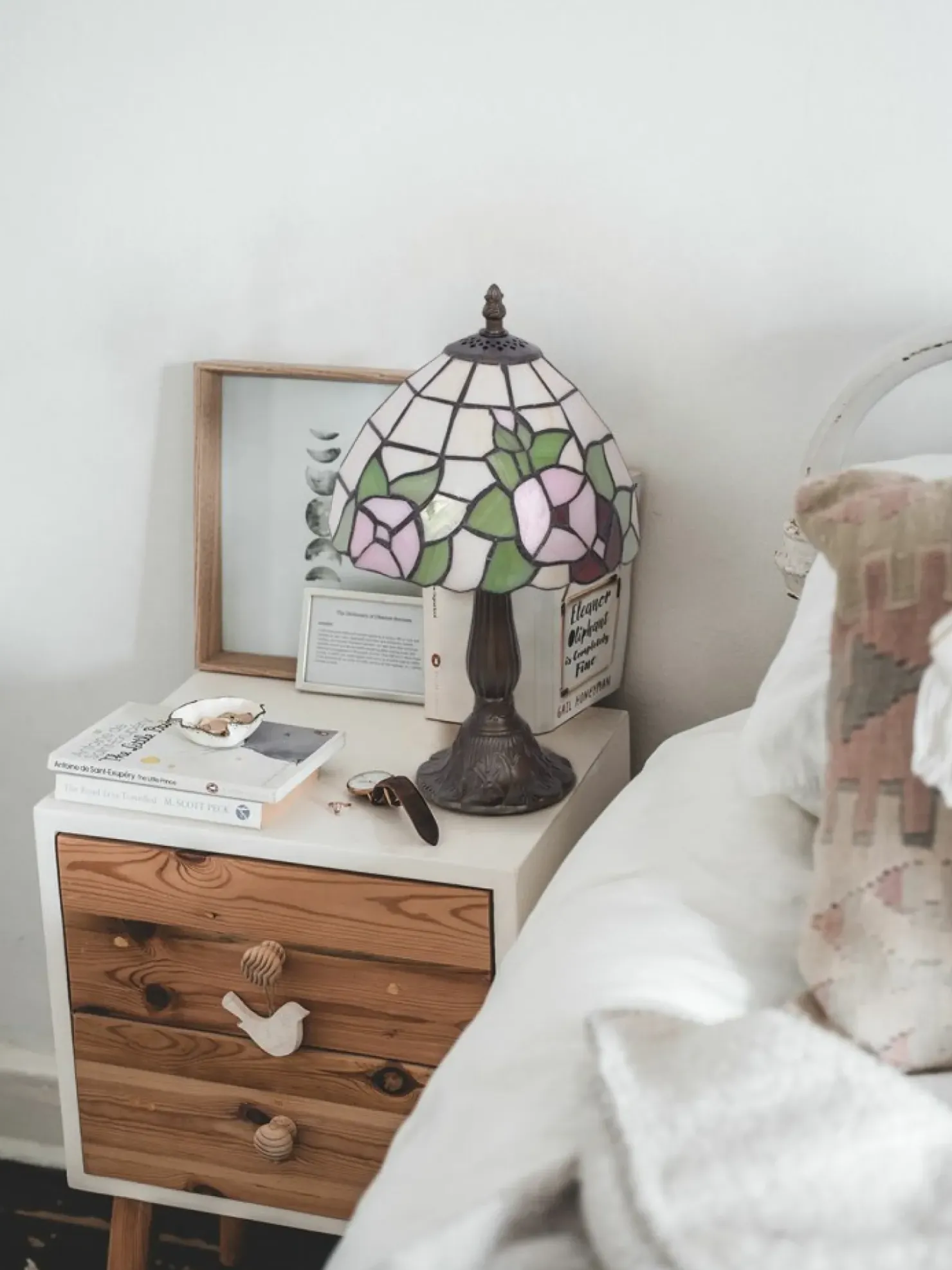 Witrażowa, nietuzinkowa lampka stołowa K-G08529 TECO | Kaja*Sklep Kaja Flash Sale