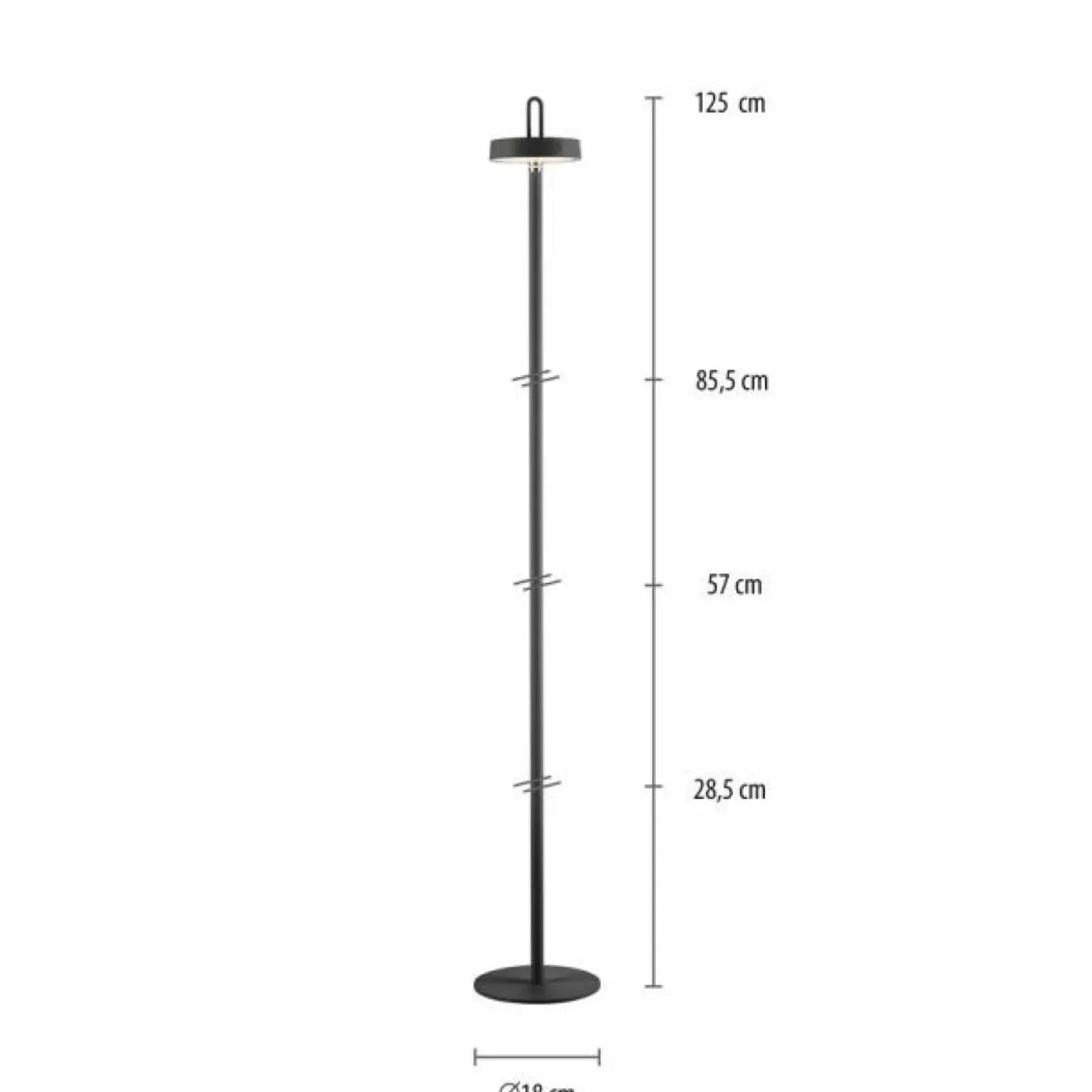 Wodoszczelna lampa podłogowa na taras ZM 19311-18 AMAG | Kaja*Sklep Kaja Store