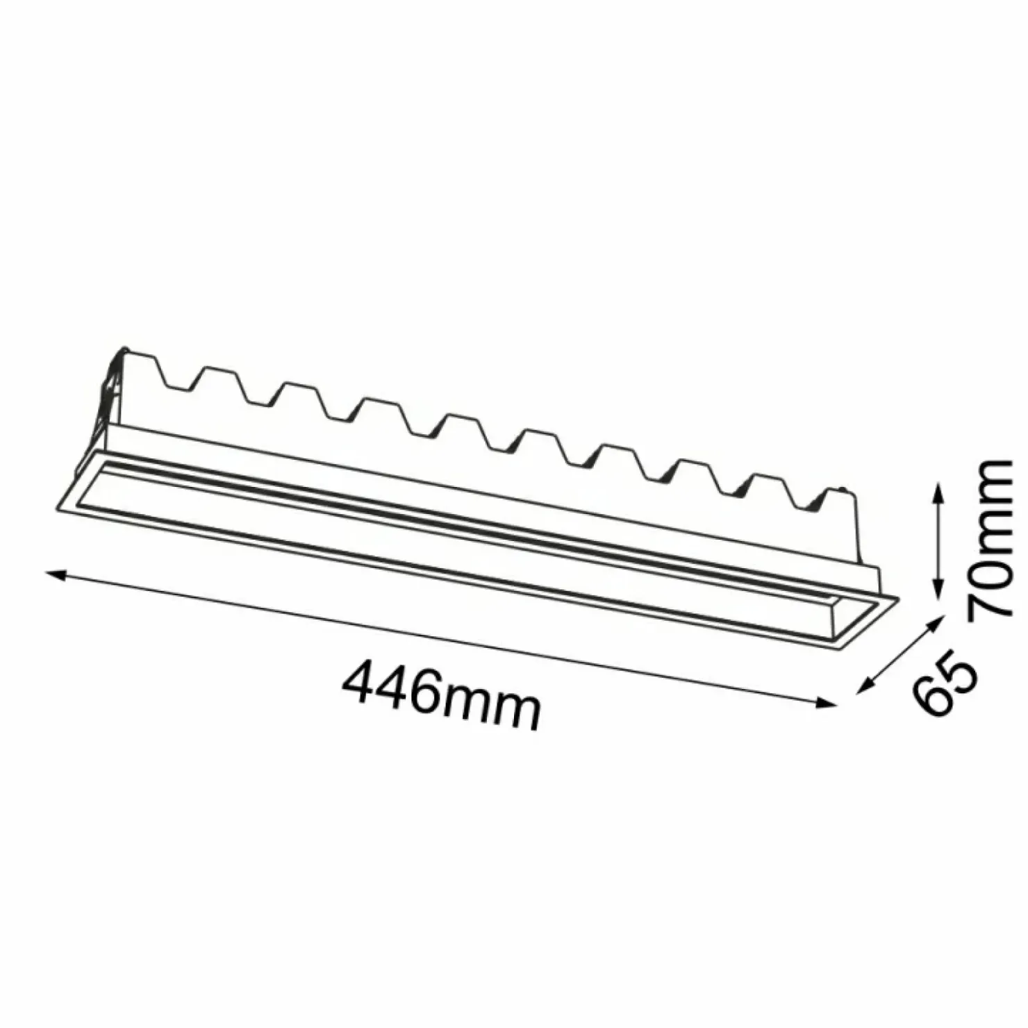 Wpuszczana lampa do korytarza LED 30W 3000K ANT 3054 A-GLARE | Kaja*Sklep Kaja Flash Sale