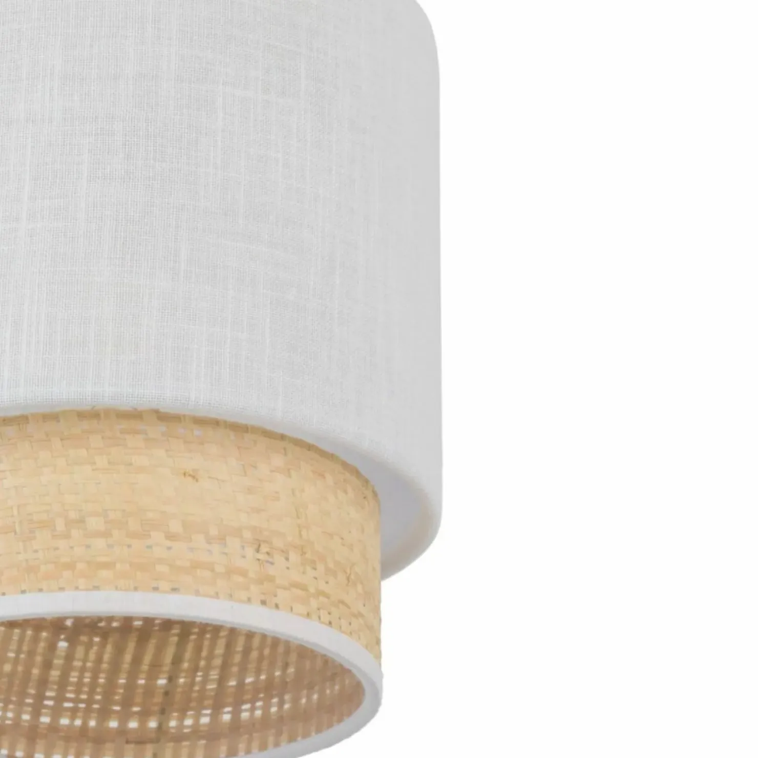 Sale Sklep Kaja Wąska, abażurowa lampa wisząca do jadalni TK 5652 BOHO NEW WHITE