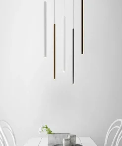 Store Sklep Kaja Wąska, długa, ledowa lampa wisząca P0461-01A-L8L8 LOYA | Kaja