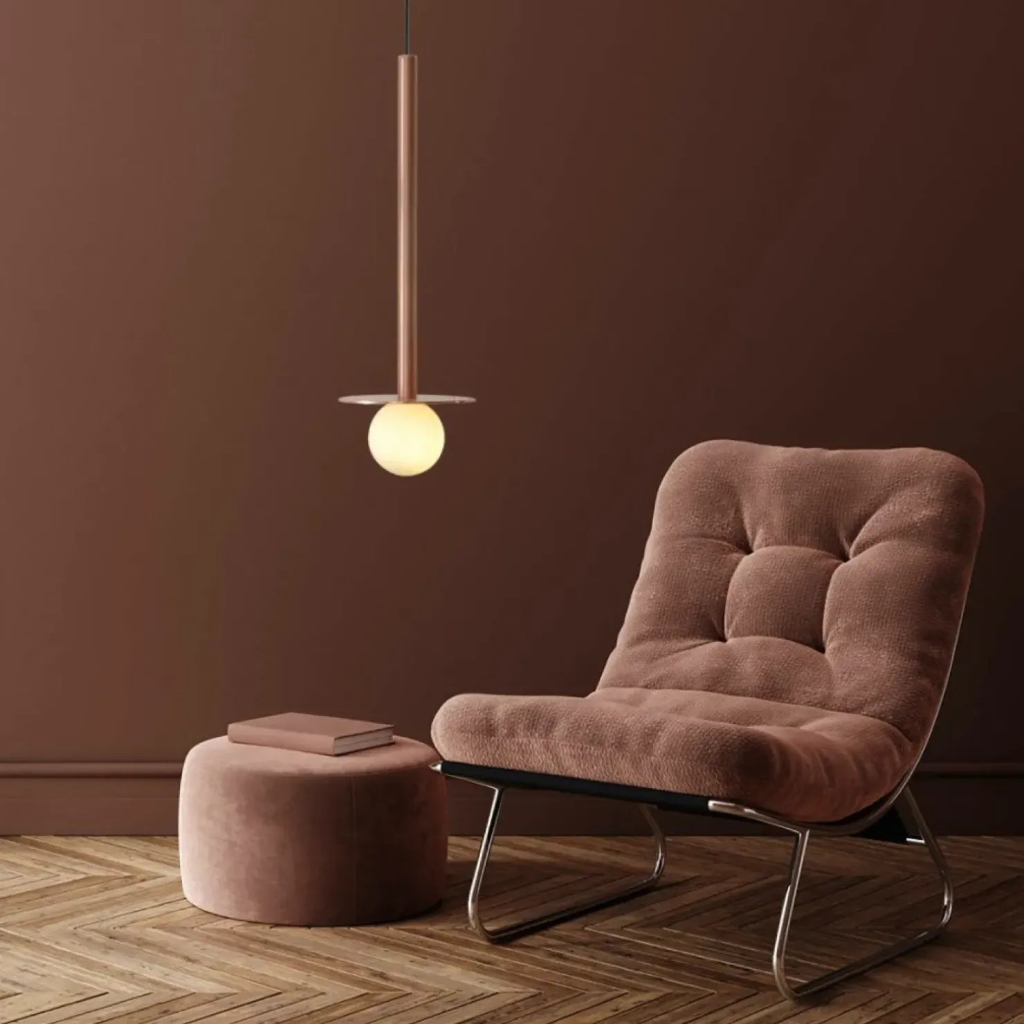 Clearance Sklep Kaja Wąska lampa wisząca do łazienki LP-048/1PS GR BOLITA | Kaja