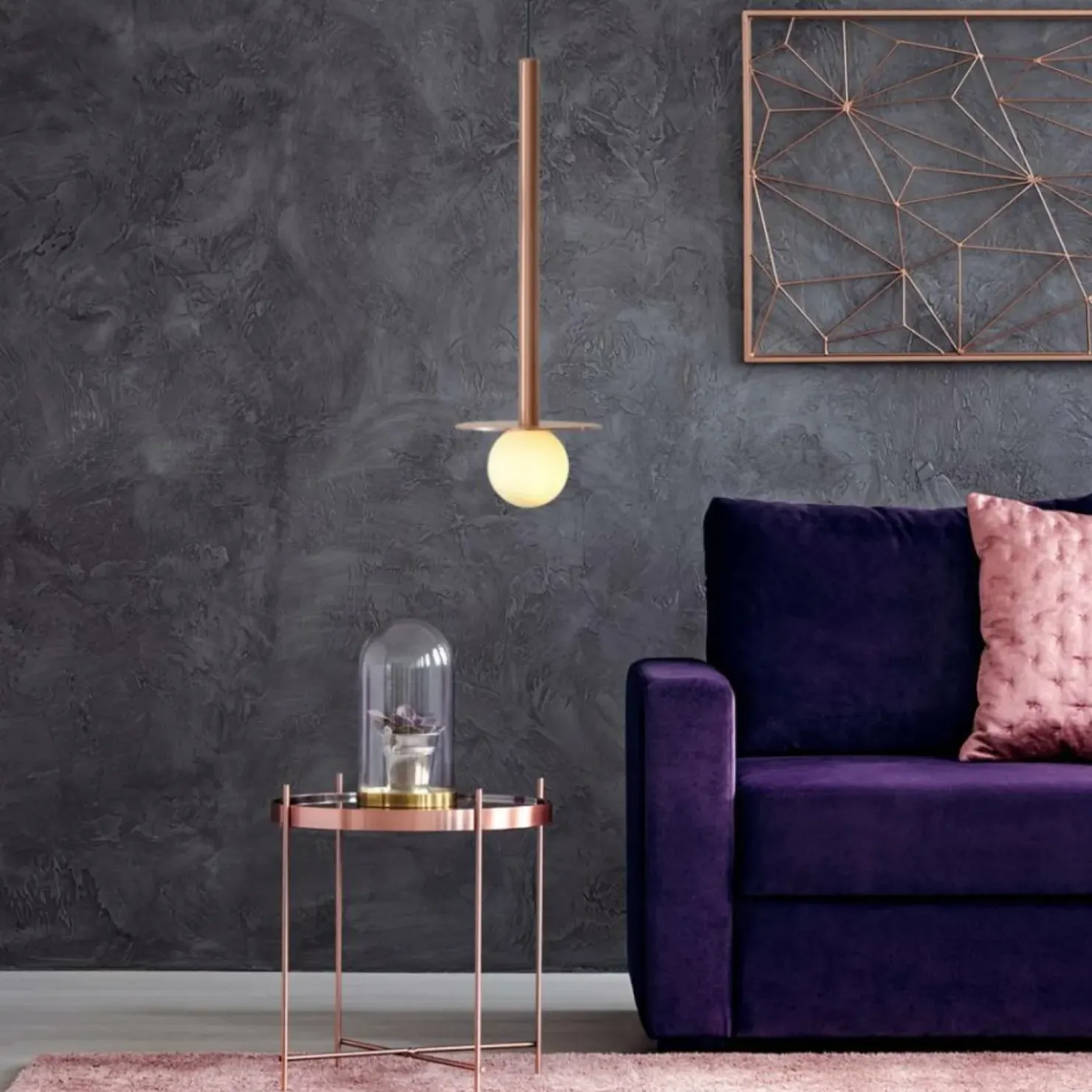 Clearance Sklep Kaja Wąska lampa wisząca do łazienki LP-048/1PS GR BOLITA | Kaja