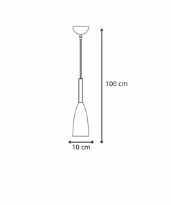 Clearance Sklep Kaja Wąska lampa wisząca nad wyspę LP-181/1P BK/GD SOLIN | Kaja Oświetlenie
