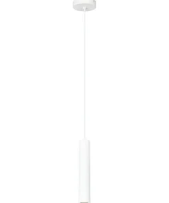 Store Sklep Kaja Wąska, pojedyncza lampa wisząca GU10 PND-83920-1-WH RILOK | Kaja