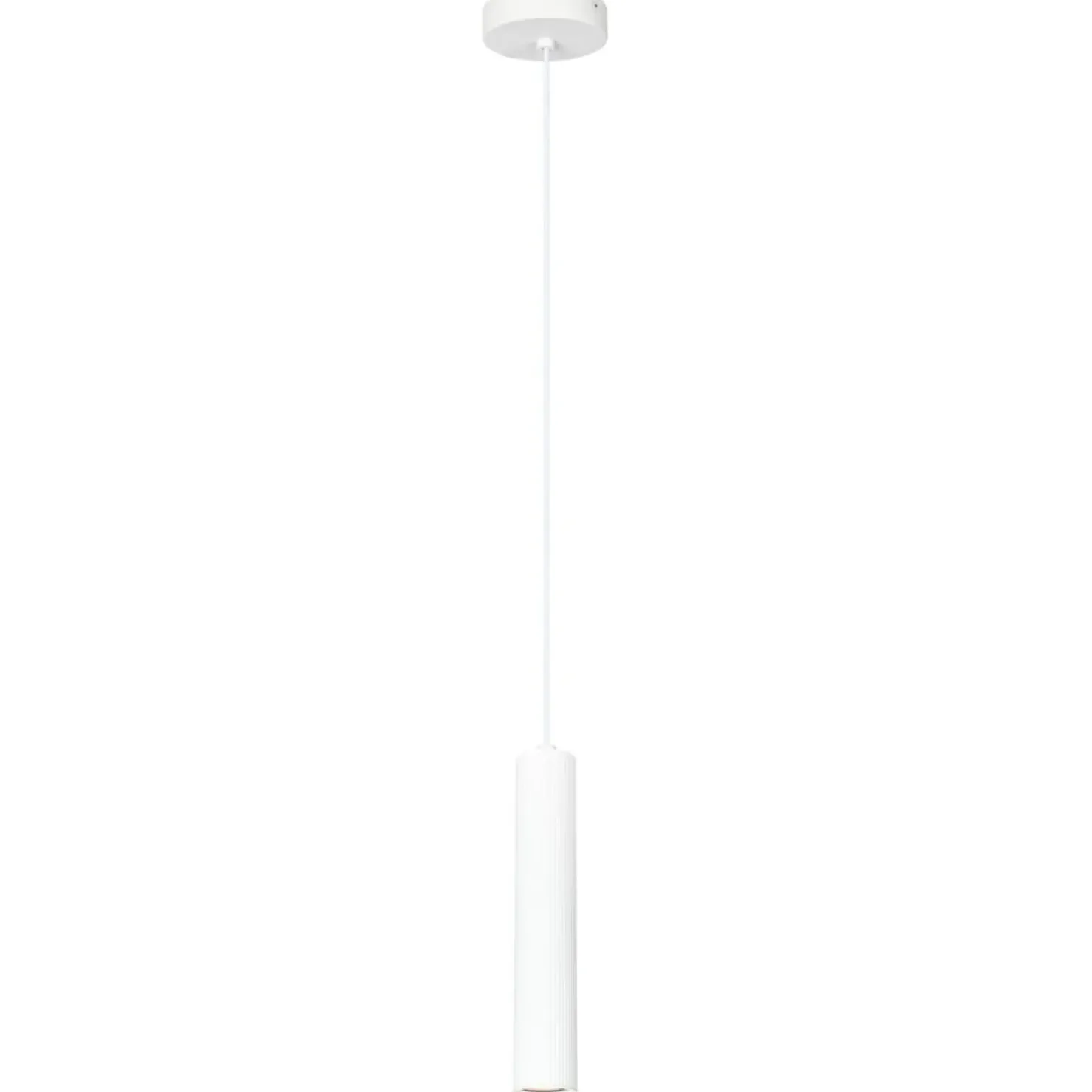 Store Sklep Kaja Wąska, pojedyncza lampa wisząca GU10 PND-83920-1-WH RILOK | Kaja