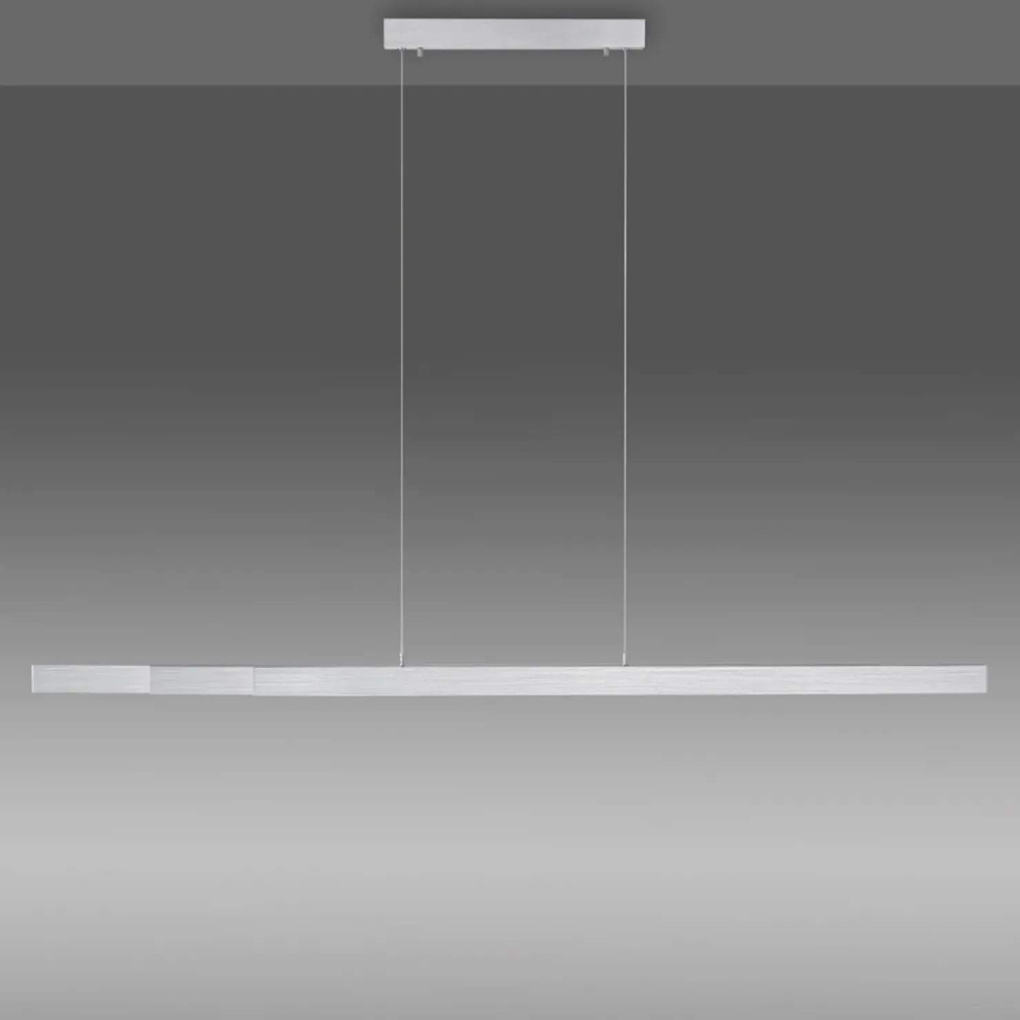 Clearance Sklep Kaja Wąska, wisząca lampa sufitowa LED 11660-95 z serii LUZI | Kaja szary