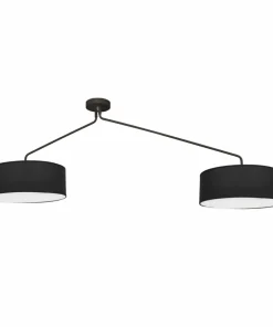 Store Sklep Kaja Wyjątkowa, czarna lampa sufitowa z abażurami 7950 | Kaja Oświetlenie czarny